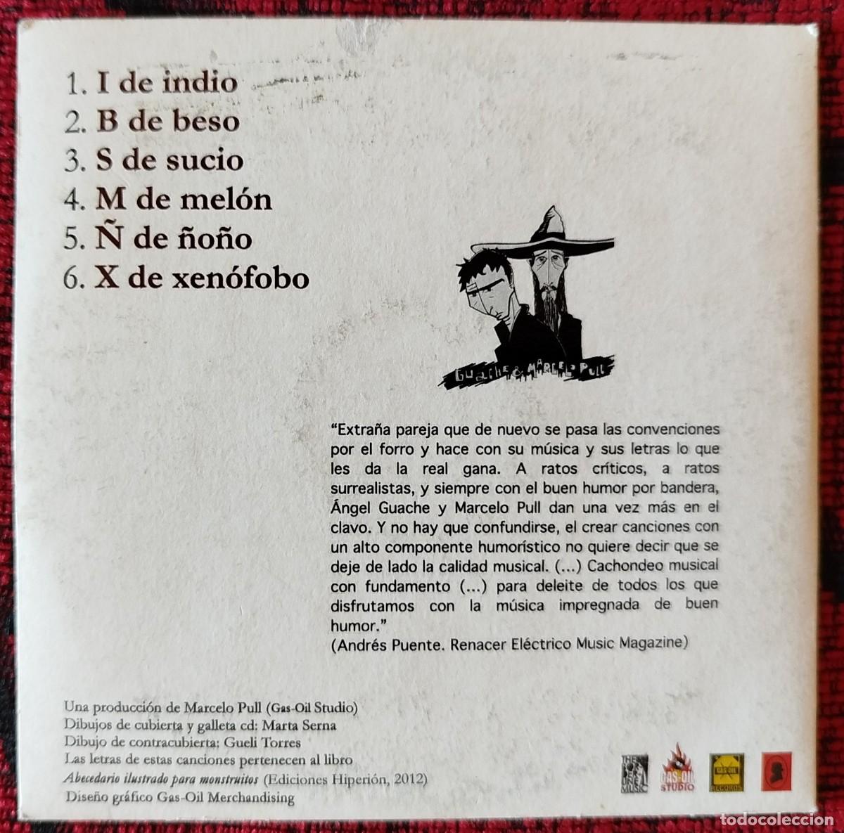 CDs de m&uacute;sica: GUACHE & MARCELO PULL ** Canciones Para Monstruitos ** CD 2012 - Foto 2