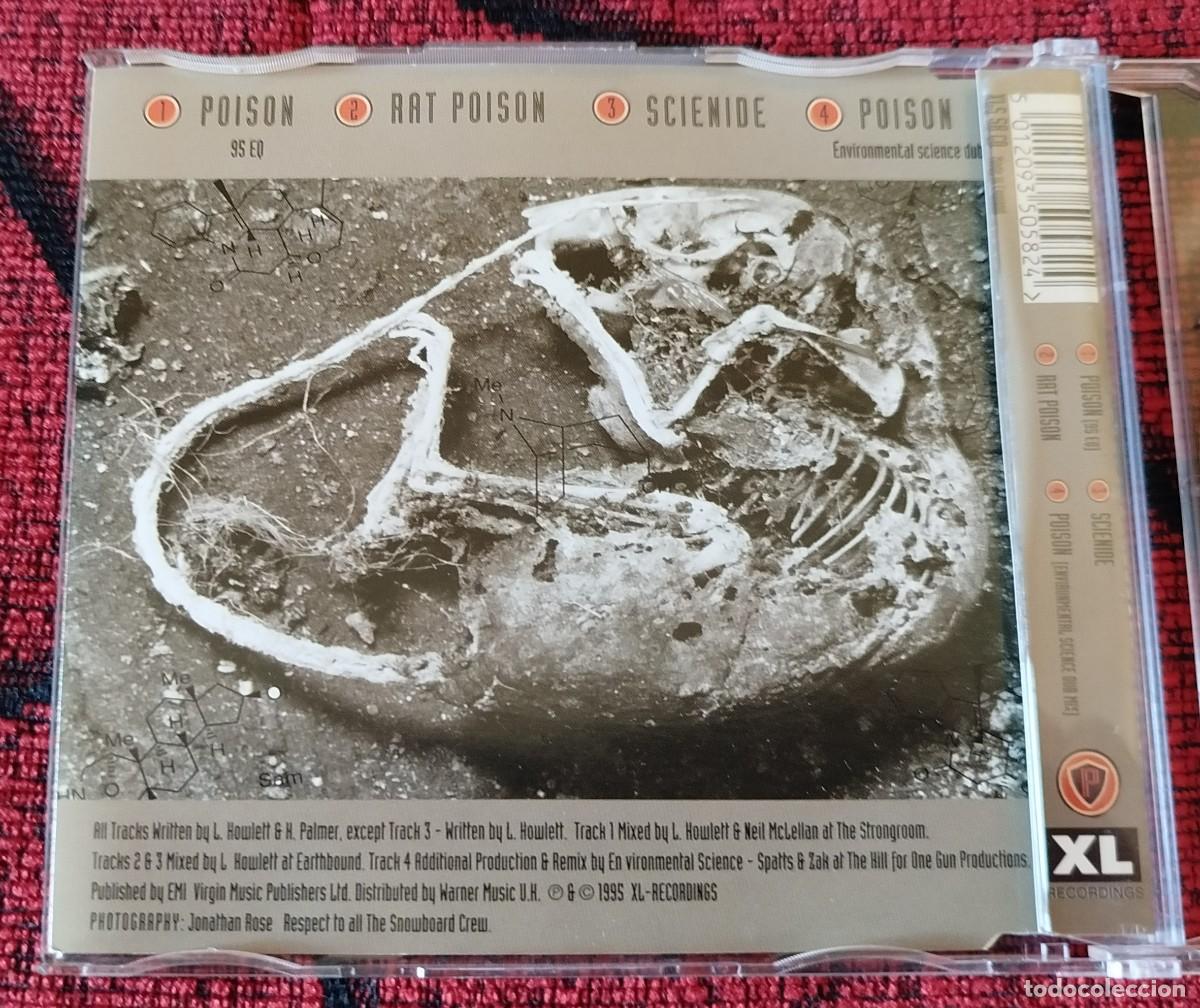 CDs de m&uacute;sica: THE PRODIGY ** Poison ** CD SINGLE ORIGINAL 1995 UK - Foto 2