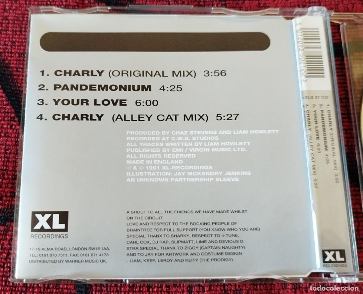 CDs de m&uacute;sica: THE PRODIGY ** Charly ** CD SINGLE ORIGINAL 1991 UK - Foto 2