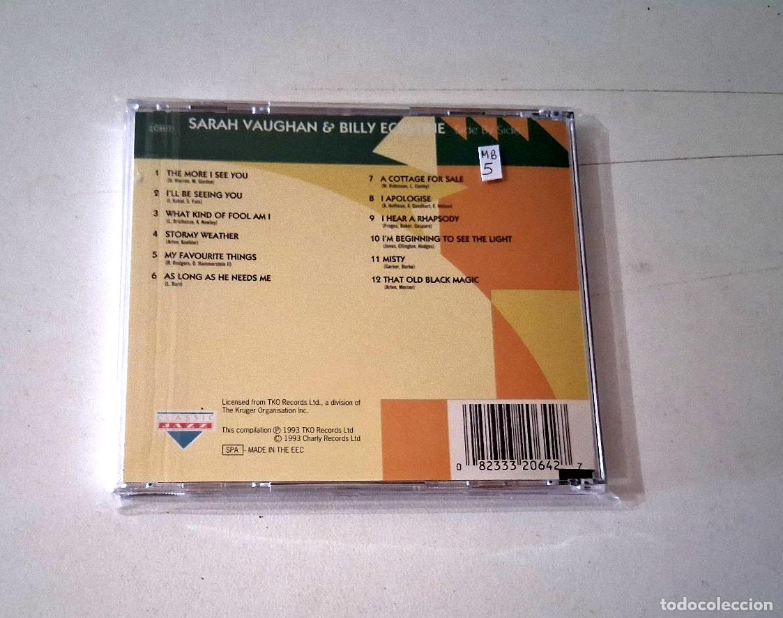 CDs de m&uacute;sica: SARAH VAUGHAN & BILLY ECKSTINE &rdquo;SIDE BY SIDE&rdquo; CD 12 TRACKS - Foto 2