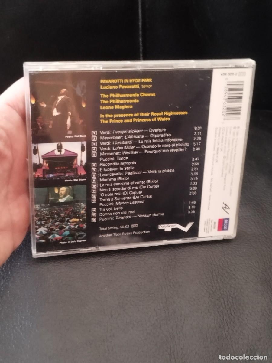 CDs de m&uacute;sica: Pavarotti &ndash; Pavarotti In Hyde Park. Cd. - Foto 3