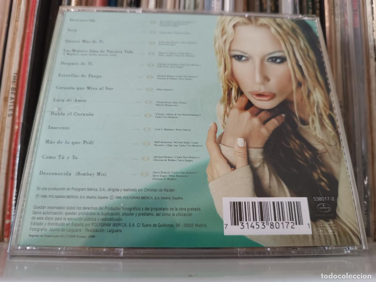 CDs de m&uacute;sica: Marta S&aacute;nchez &lrm;&ndash; Desconocida - cd Spain 1998 - Foto 2