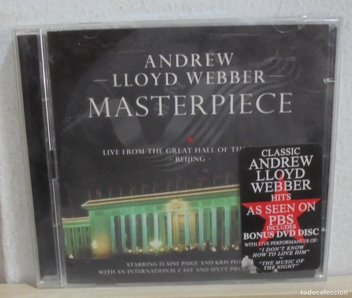 CDs de m&uacute;sica: Masterpiece. Andrew Lloyd Webber -- CD + DVD - Foto 1