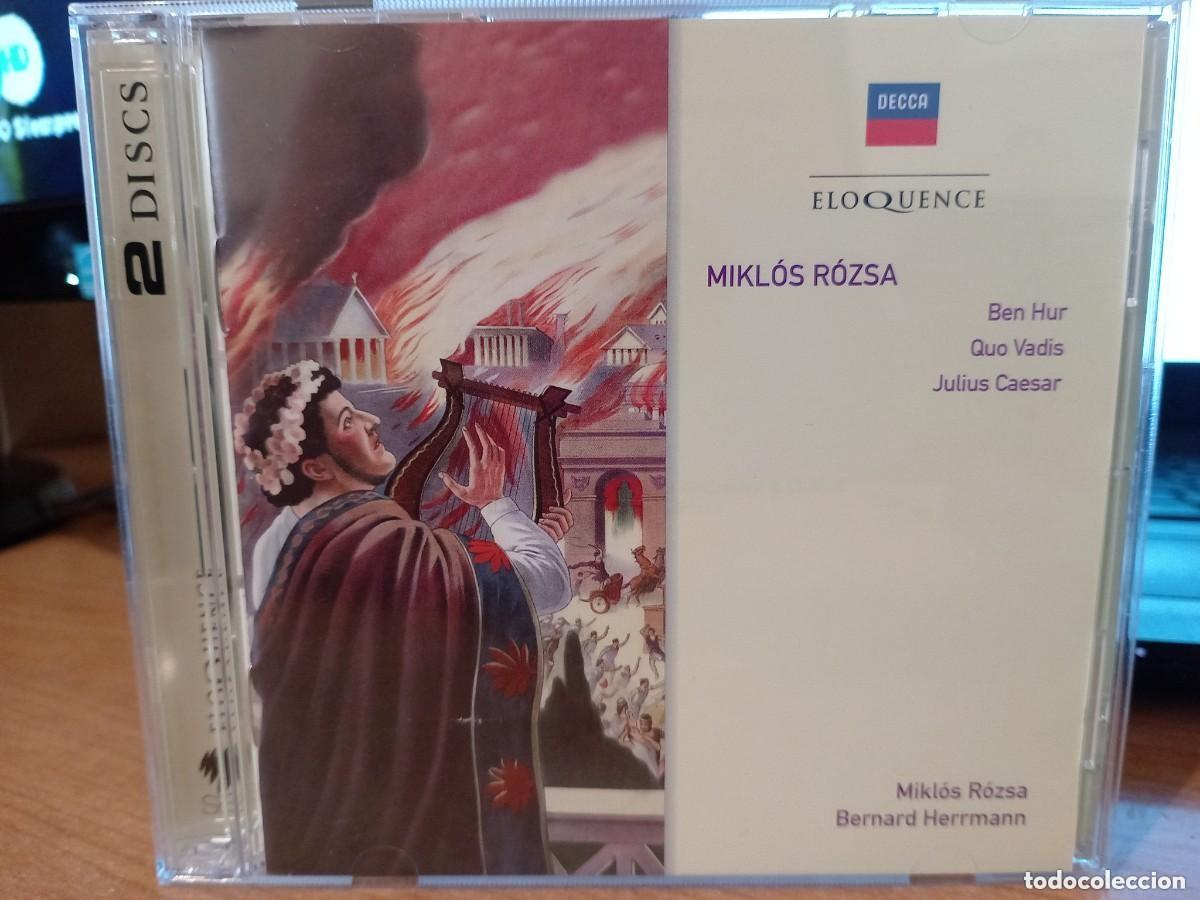 CDs de m&uacute;sica: CD SOUNDTRACK MIKLOS ROZSA 2 CDS - Foto 1