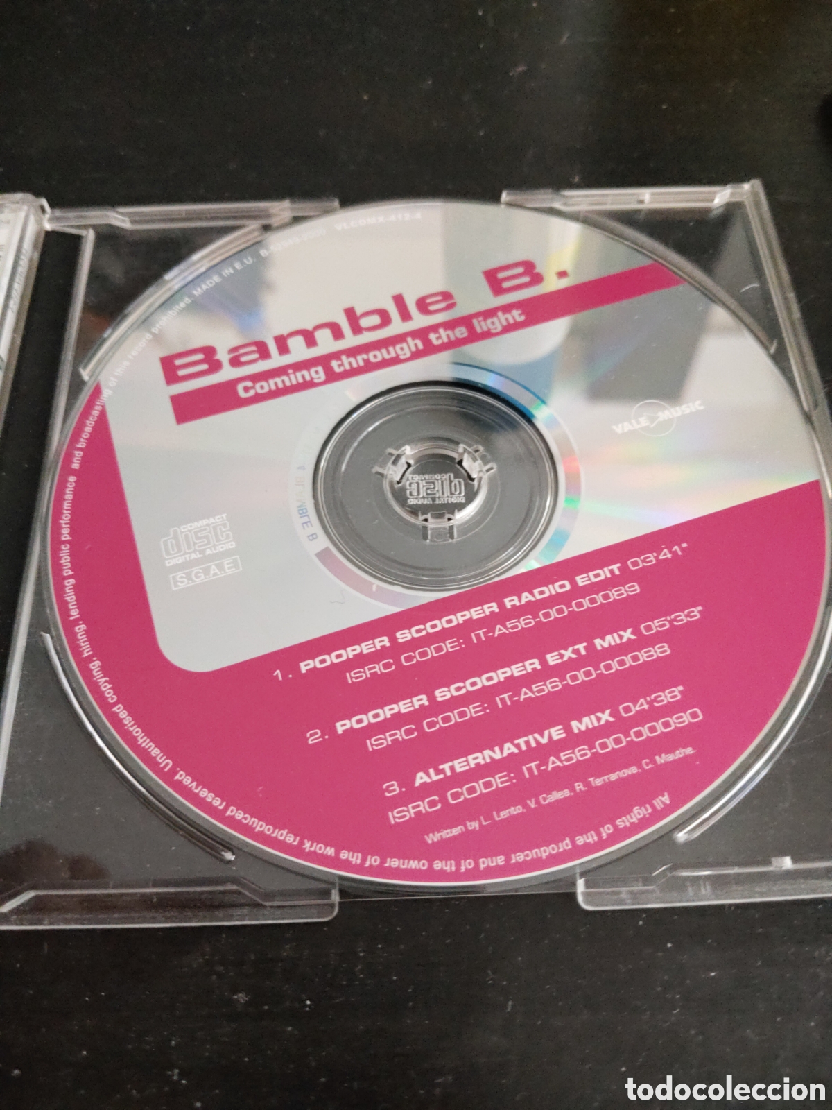 CDs de m&uacute;sica: Bamble B.&nbsp;&ndash;&nbsp;Coming Through The Light. Cd maxi single 2001 Espa&ntilde;a - Foto 2