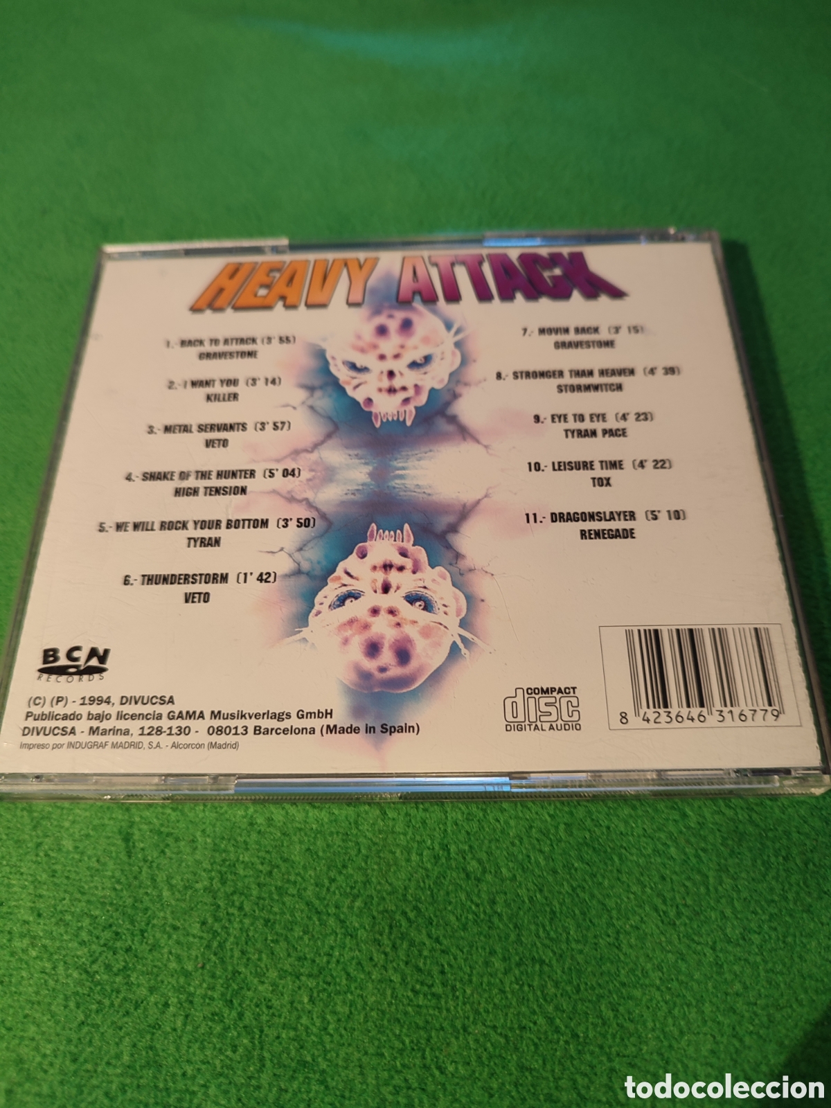 CDs de m&uacute;sica: Heavy Attack - Varios grupos alemanes - Foto 3