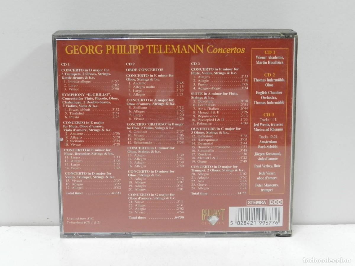 CDs de m&uacute;sica: DISCO 3 X CD. Telemann &ndash; Concertos. COMPACT DISC. - Foto 2