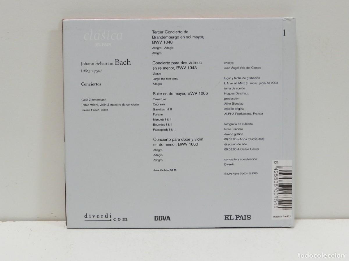 CDs de m&uacute;sica: DISCO CD. Bach &ndash; Conciertos - El Pa&iacute;s. COMPACT DISC. - Foto 2