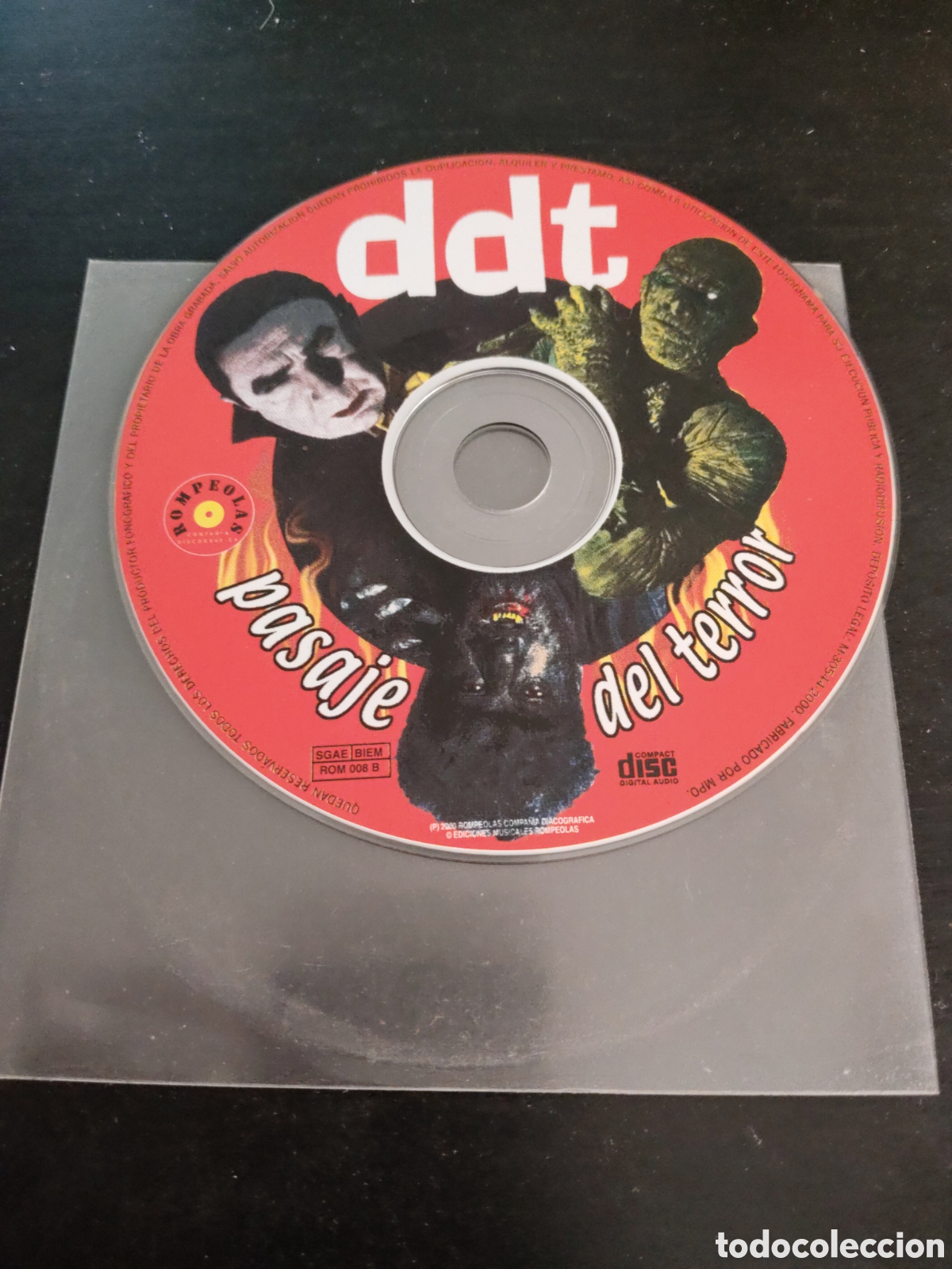 CDs de m&uacute;sica: DDT - Pasaje del terror. CD single 2000 rock punk - Foto 2