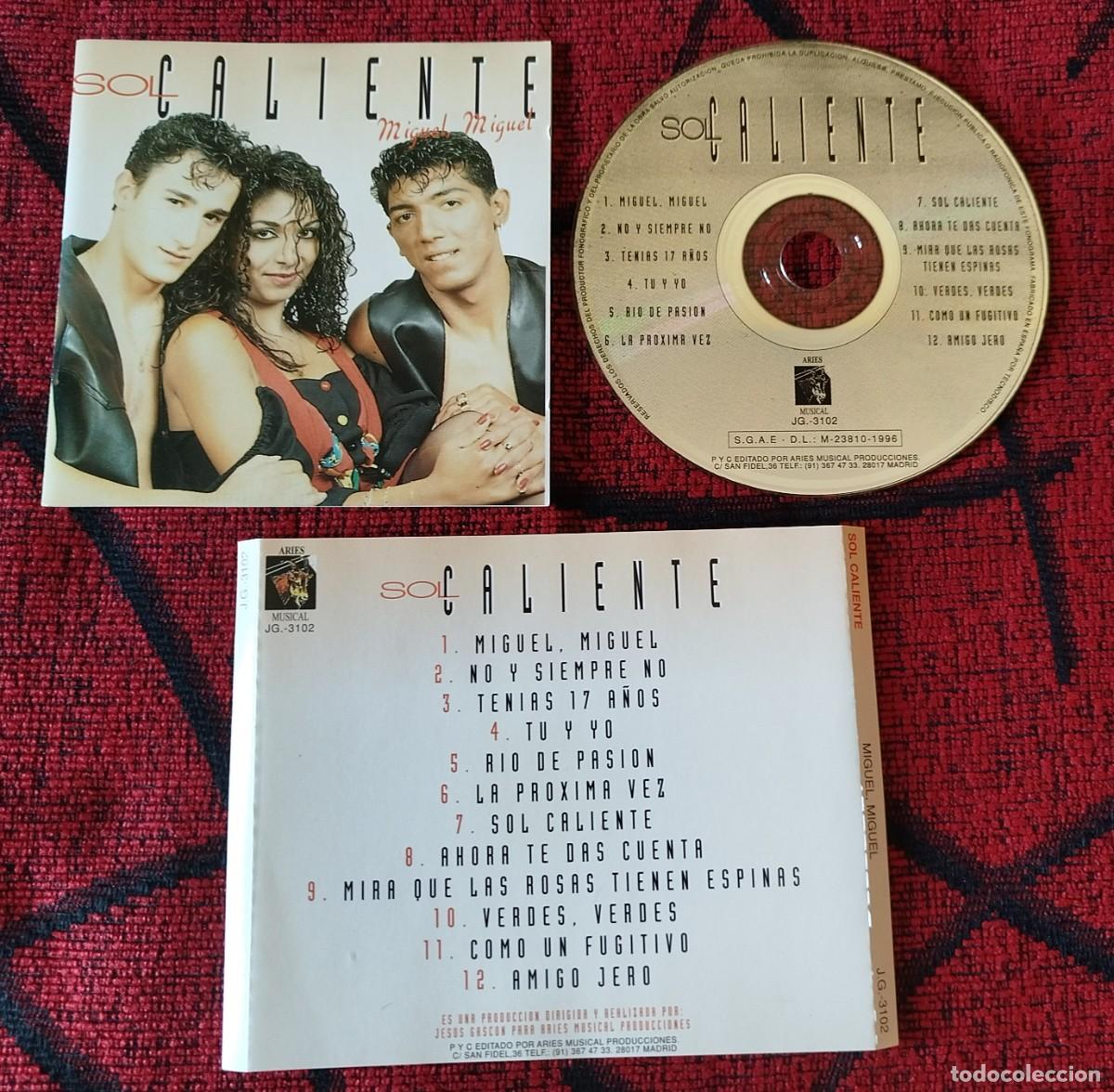 CDs de m&uacute;sica: SOL CALIENTE ** Miguel, Miguel ** CD 1997 - Foto 1