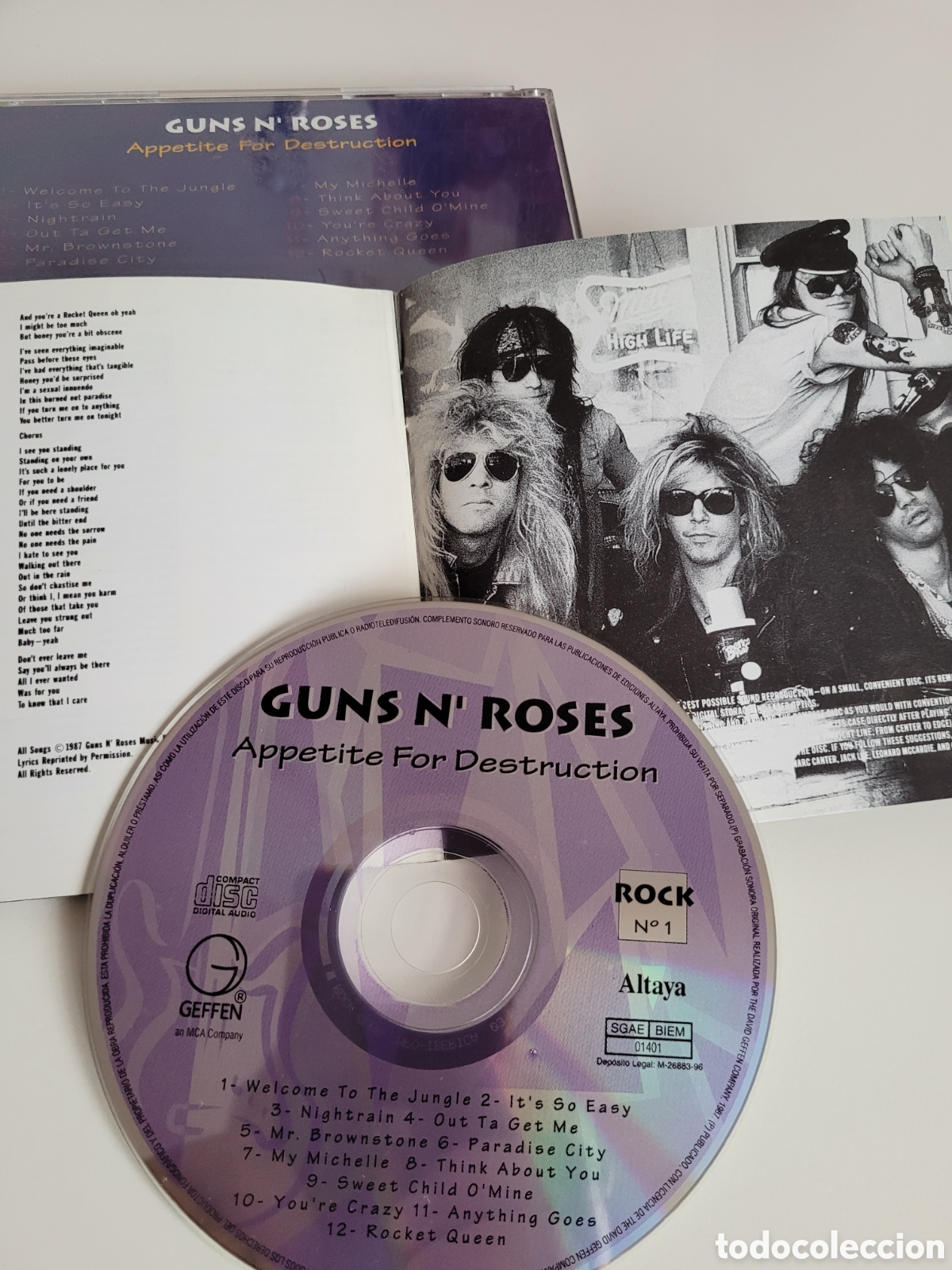 CDs de m&uacute;sica: Guns & Roses Appetite for destruction CD. - Foto 3
