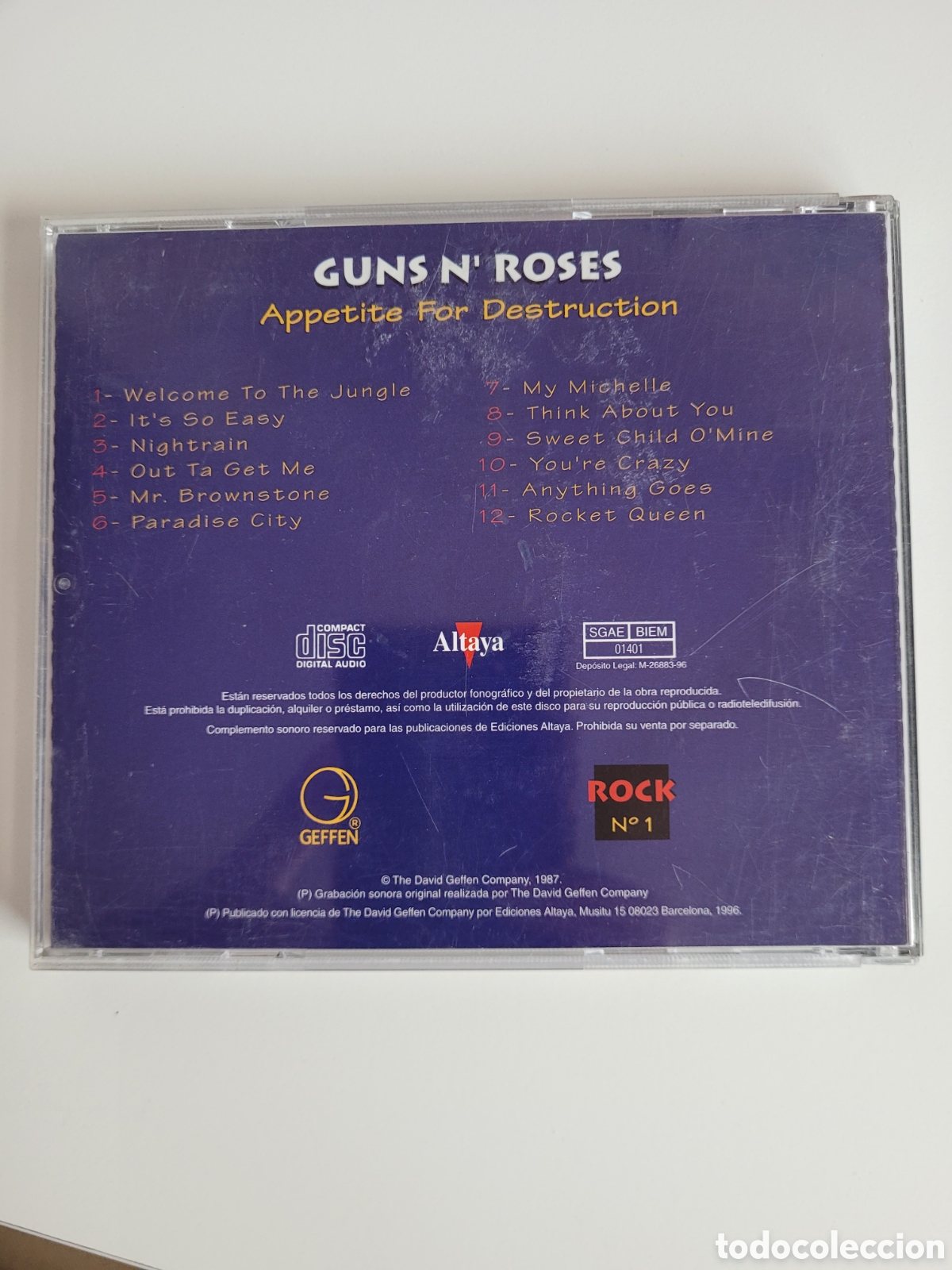 CDs de m&uacute;sica: Guns & Roses Appetite for destruction CD. - Foto 7