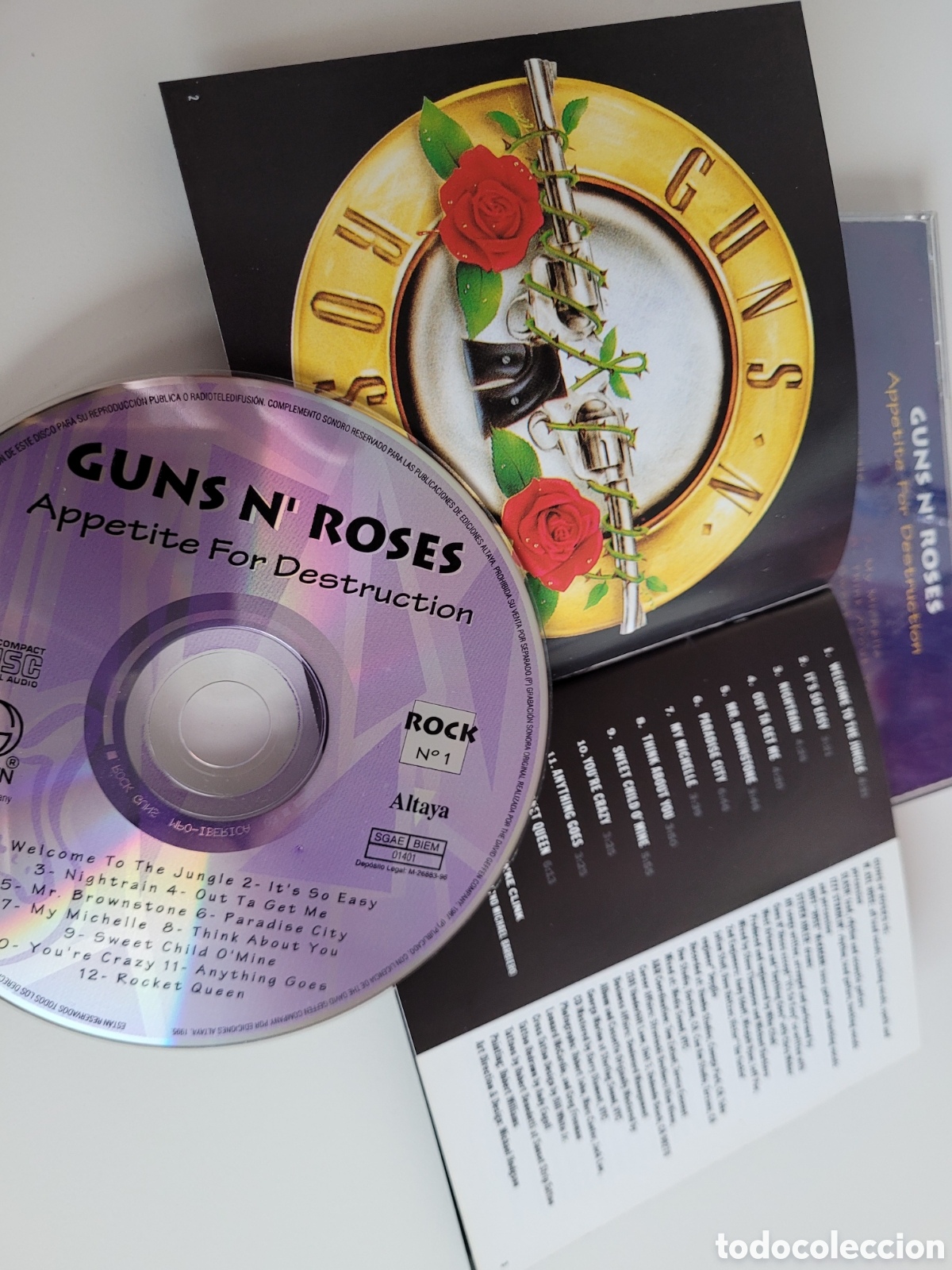 CDs de m&uacute;sica: Guns & Roses Appetite for destruction CD. - Foto 8