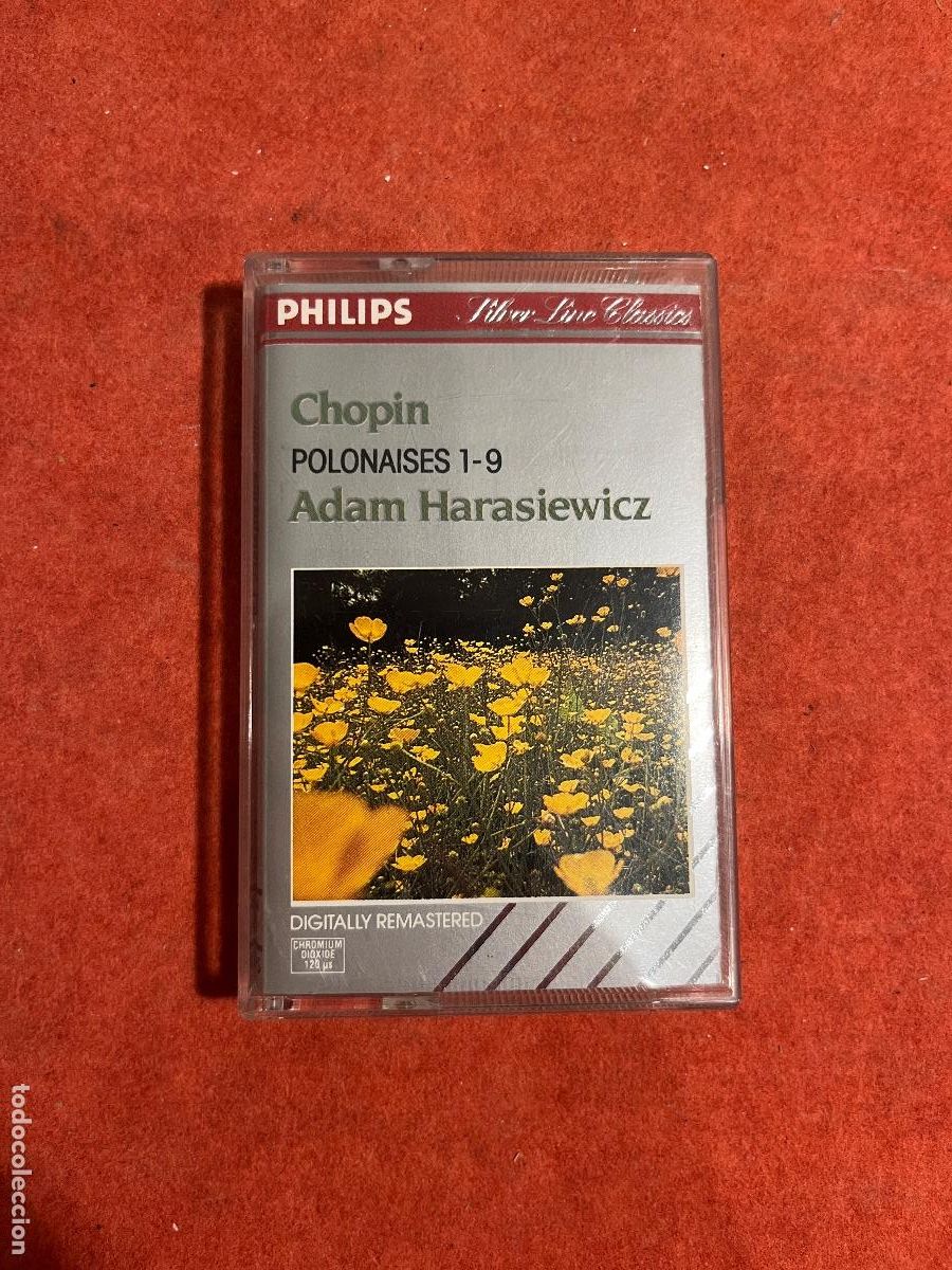 CDs de m&uacute;sica: Cassette Philips &ndash; Chopin Polonaises 1-9 &ndash; Adam Harasiewicz &ndash; M&uacute;sica cl&aacute;sica piano