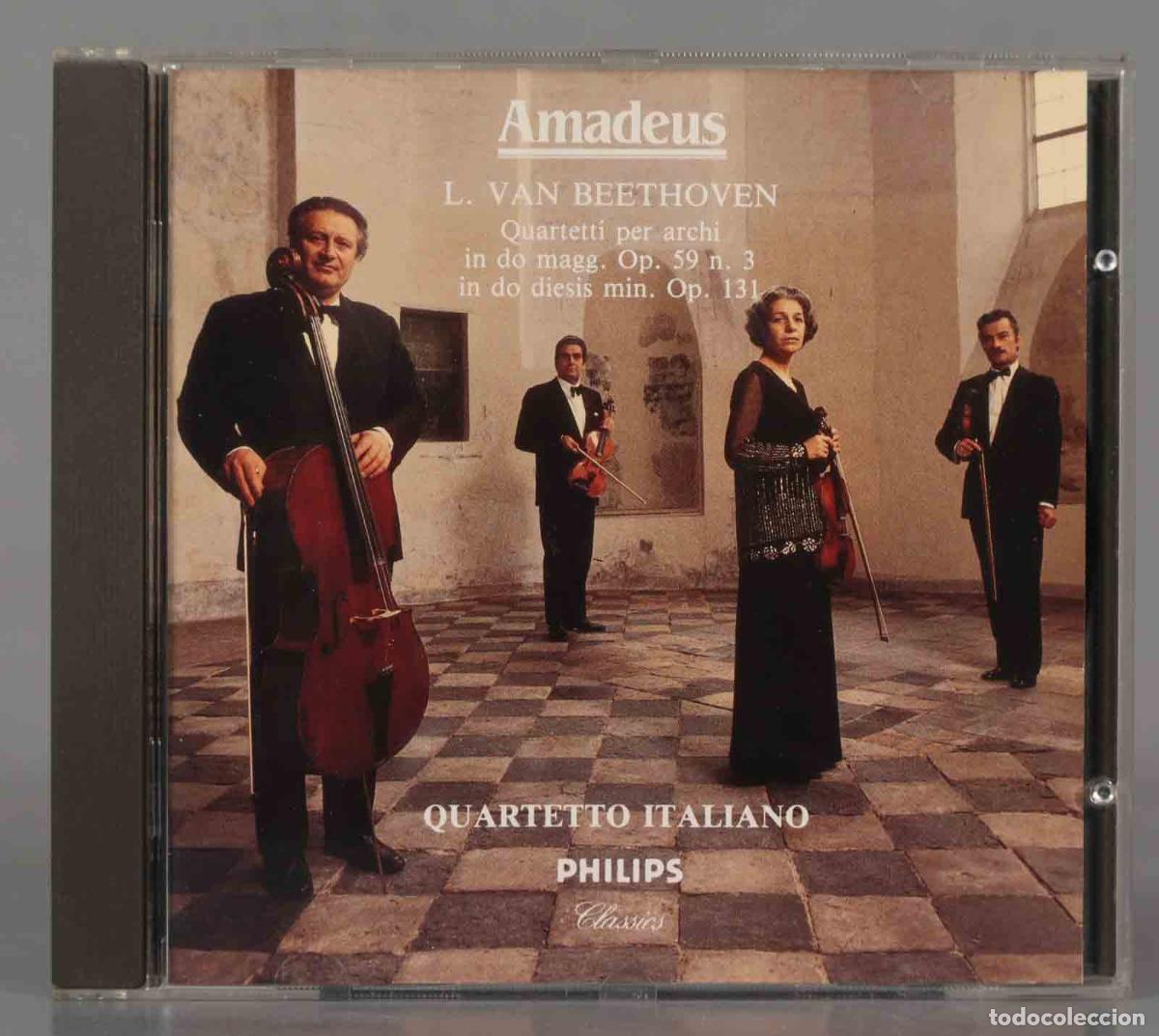 CDs de m&uacute;sica: CD. L. Van Beethoven, Quartetto Italiano &ndash; Quartetti Per Archi In Do Magg. Op. 59 N. 3 / In Do Die