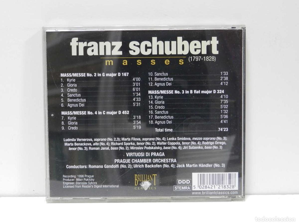 CDs de m&uacute;sica: DISCO CD. Schubert &ndash; Masses CD 2. COMPACT DISC. - Foto 2