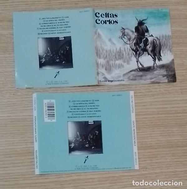 CDs de m&uacute;sica: Caratula CD Celtas Cortos Gente impresentable - Foto 1