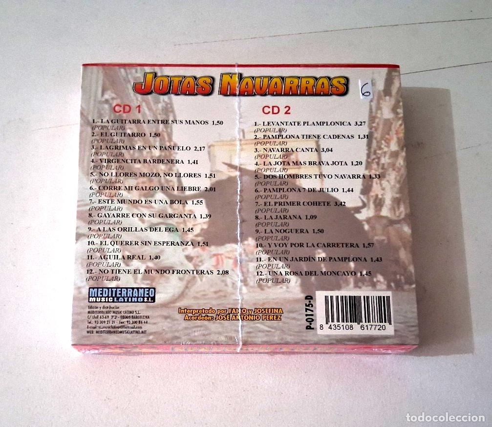 CDs de m&uacute;sica: CD &rdquo;JOTAS NAVARRAS&rdquo; 2CD 24 TRACKS PRECINTADO SEALED 24 EXITOS - Foto 2