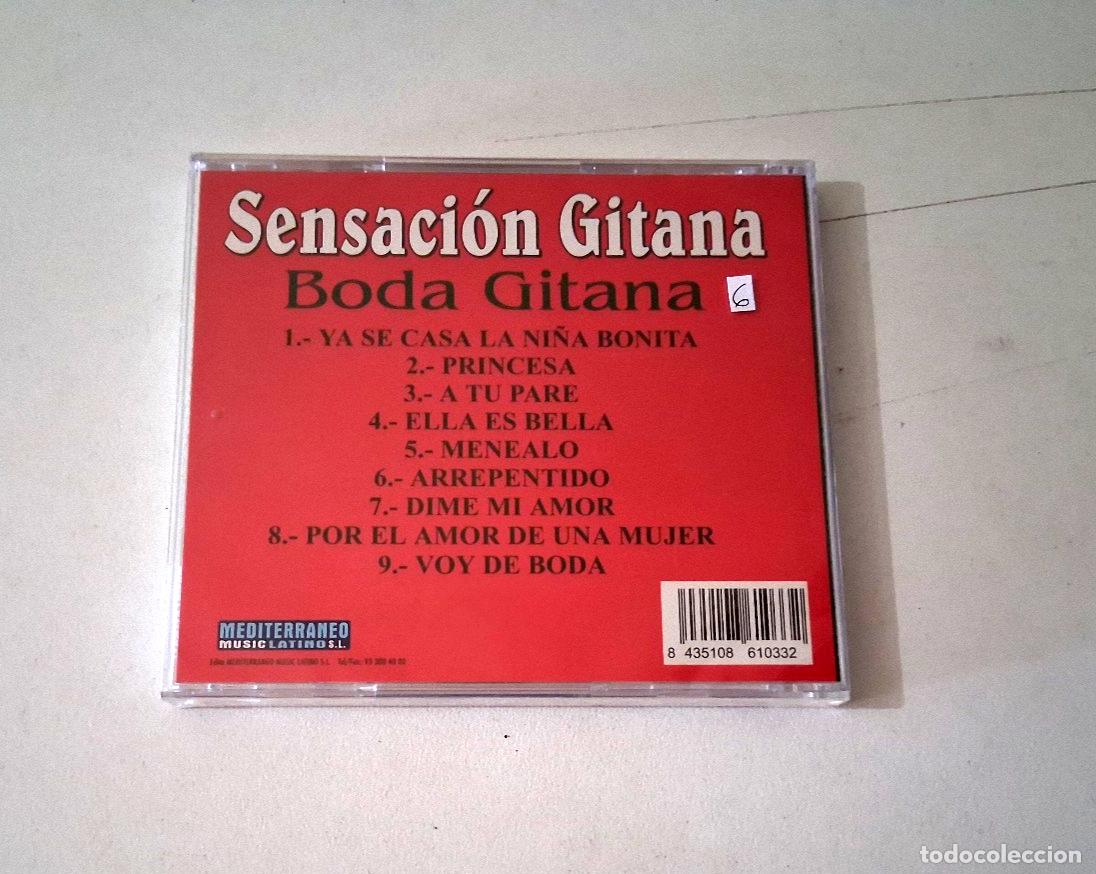 CDs de m&uacute;sica: CD &rdquo;BODA GITANA SENSACION GITANA&rdquo; CD 9 TRACKS PRECINTADO SEALED - Foto 2