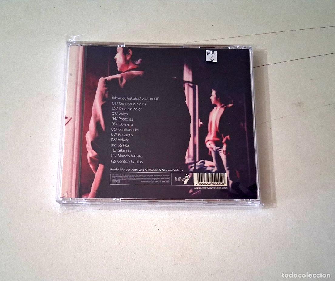CDs de m&uacute;sica: MANUEL VELETA &rdquo;VOZ EN OFF&rdquo; CD 12 TRACKS - Foto 2