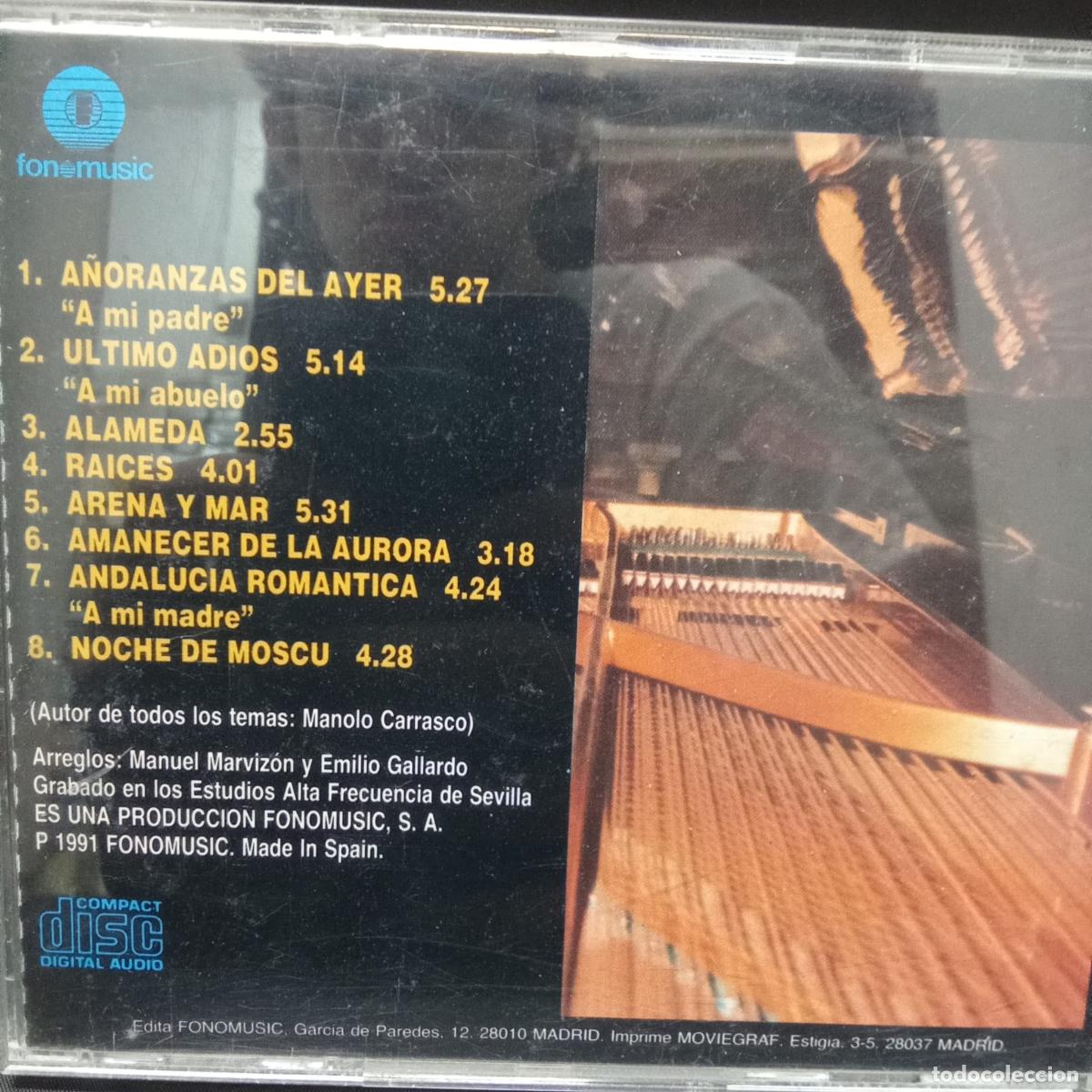 CDs de m&uacute;sica: MANOLO CARRASCO, ARENA Y MAR. CD - Foto 2