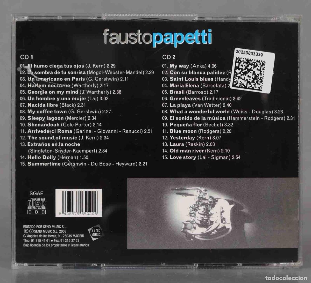 CDs de m&uacute;sica: CD. FAUSTO PAPETTI. SELECCION 5 ESTRELLAS - Foto 2