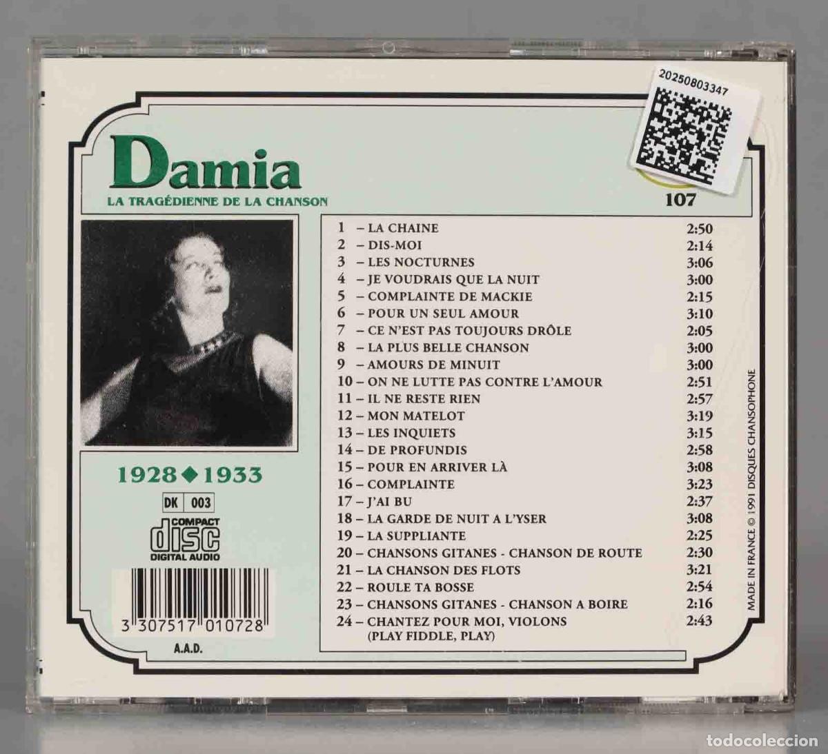 CDs de m&uacute;sica: CD. Damia &ndash; 1928-1933 - Foto 2