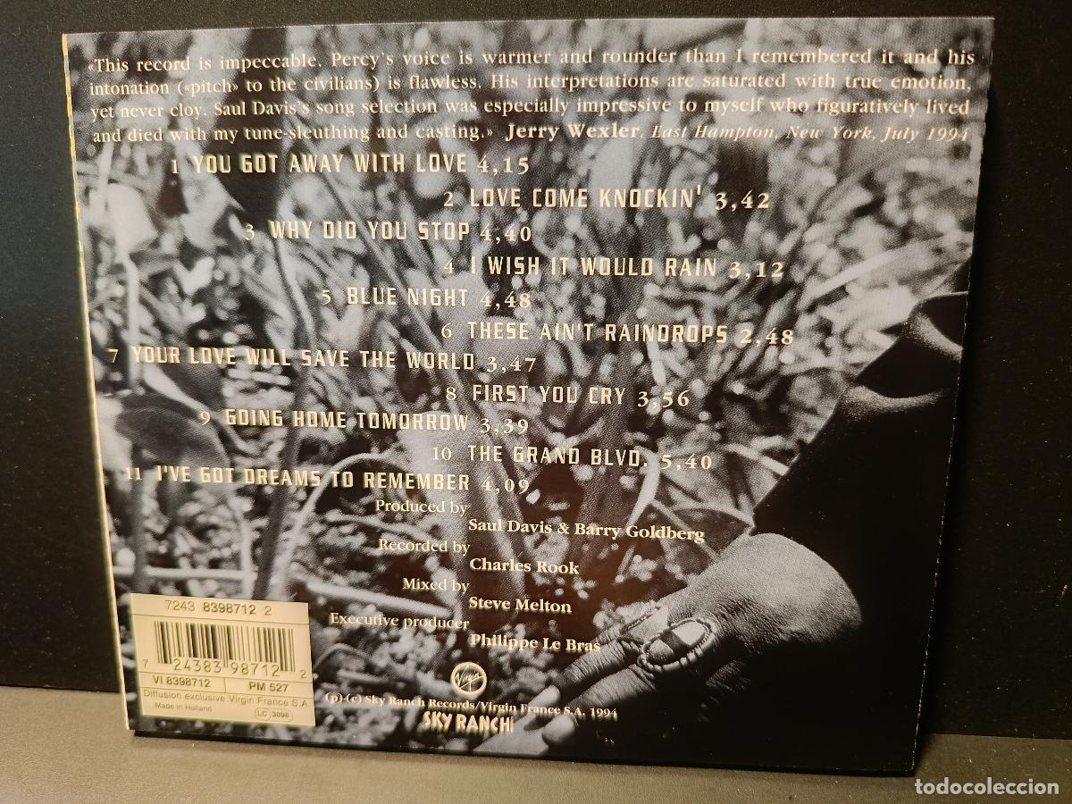 CDs de m&uacute;sica: PERCY SLEDGE - BLUE NIGHT - CD 1994 PEPETO - Foto 2