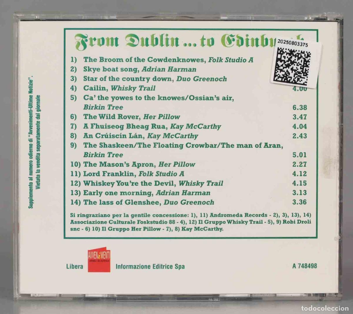 CDs de m&uacute;sica: CD. Various &ndash; From Dublin ... To Edinburgh - Foto 2