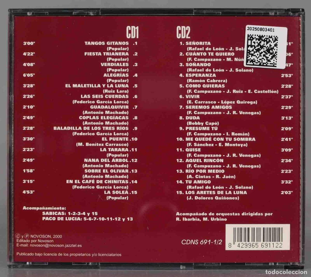 CDs de m&uacute;sica: CD. ENRIQUE MONTOYA. 30 EXITOS DE ORO - Foto 2