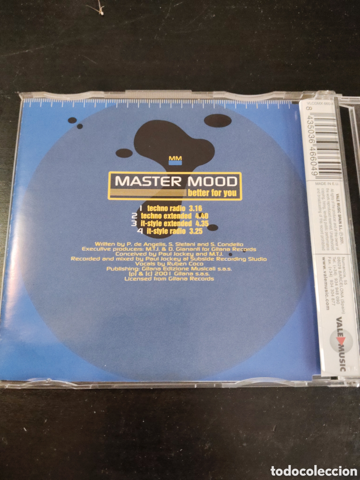 CDs de m&uacute;sica: Master Mood&nbsp;&ndash;&nbsp;Better For You. Cd maxi single 2001 Espa&ntilde;a - Foto 3