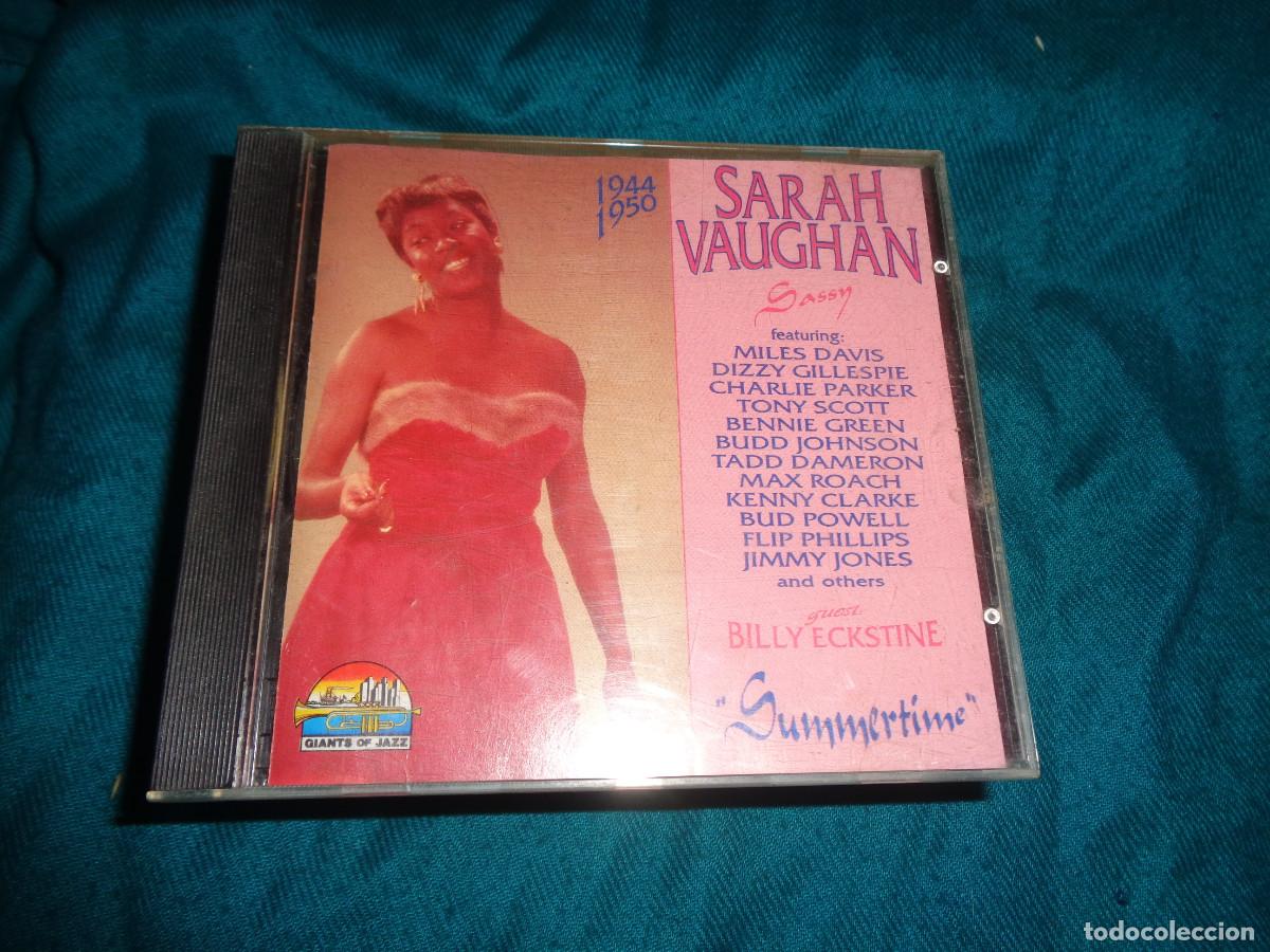 CDs de m&uacute;sica: SARAH VAUGHAN. SASSY. 1944-1950. CD. IMPECABLE(#) - Foto 1