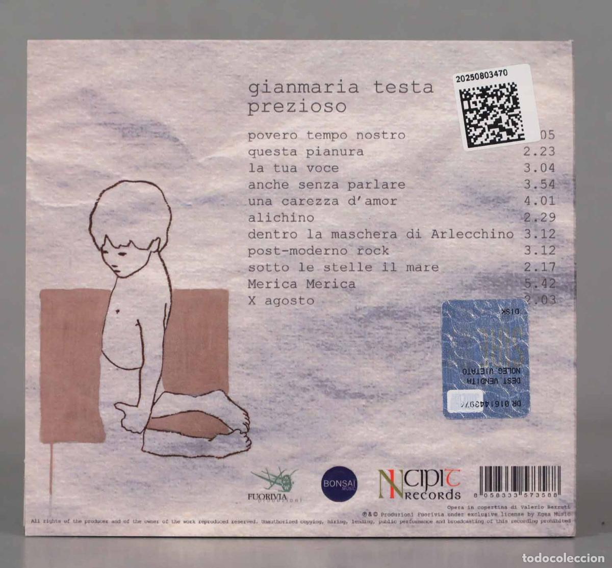 CDs de m&uacute;sica: CD. Gianmaria Testa &ndash; Prezioso - Foto 2