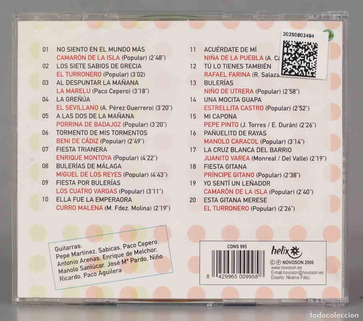 CDs de m&uacute;sica: CD. BULERIAS. VARIOS. HELIX - Foto 2