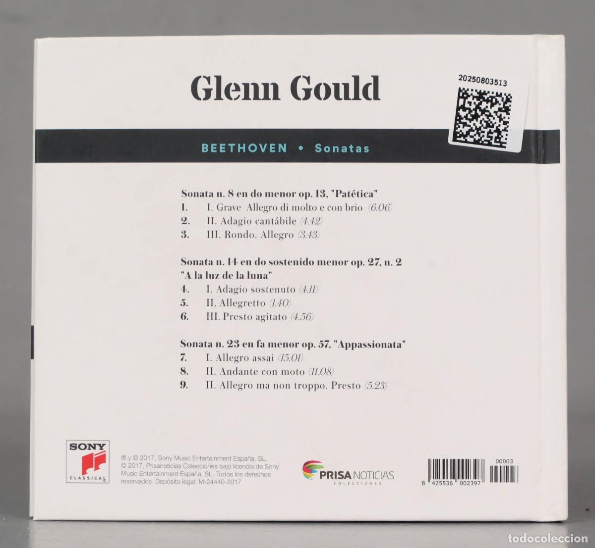 CDs de m&uacute;sica: CD. Glenn Gould, Beethoven &ndash; Sonatas - Foto 2