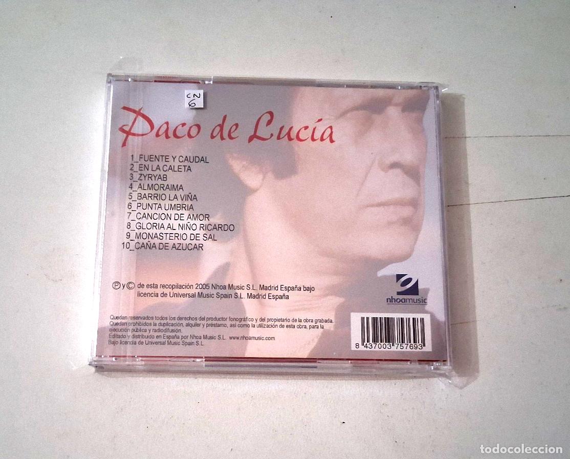 CDs de m&uacute;sica: PACO DE LUCIA &rdquo;EXITOS VOL 2&rdquo; CD 10 TRACKS COMO NUEVO - Foto 2
