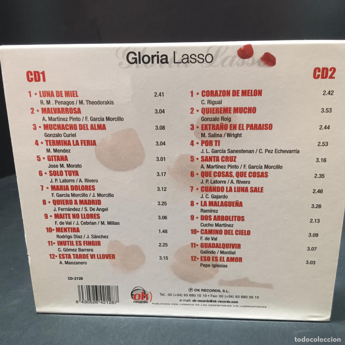 CDs de m&uacute;sica: GLORIA LASSO, SUS GRANDES EXITOS. 2 CDs - Foto 2