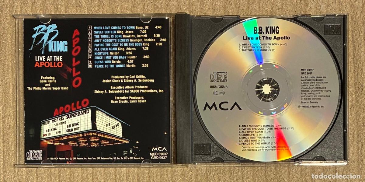 CDs de m&uacute;sica: B.B. King. Live At The Apollo (0840CD) - Foto 3