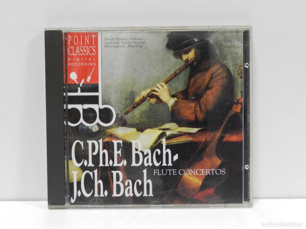CDs de m&uacute;sica: DISCO CD. C.Ph.E. Bach - J.Ch. Bach &ndash; Flute Concertos. COMPACT DISC. - Foto 1