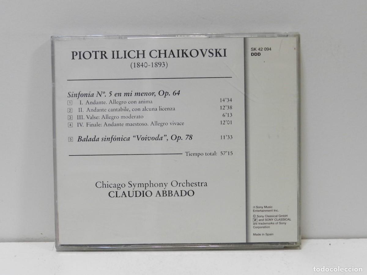 CDs de m&uacute;sica: DISCO CD. Tchaikovsky, Claudio Abbado &ndash; Symphony No. 5. COMPACT DISC. - Foto 2