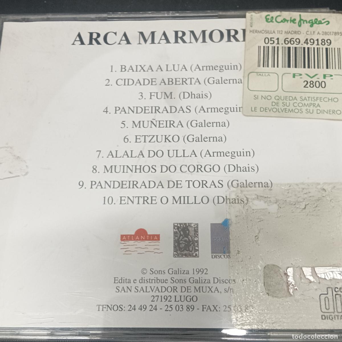 CDs de m&uacute;sica: Armeguin / Dhais / Galerna &ndash; Arca Marm&oacute;rica CD - Foto 2