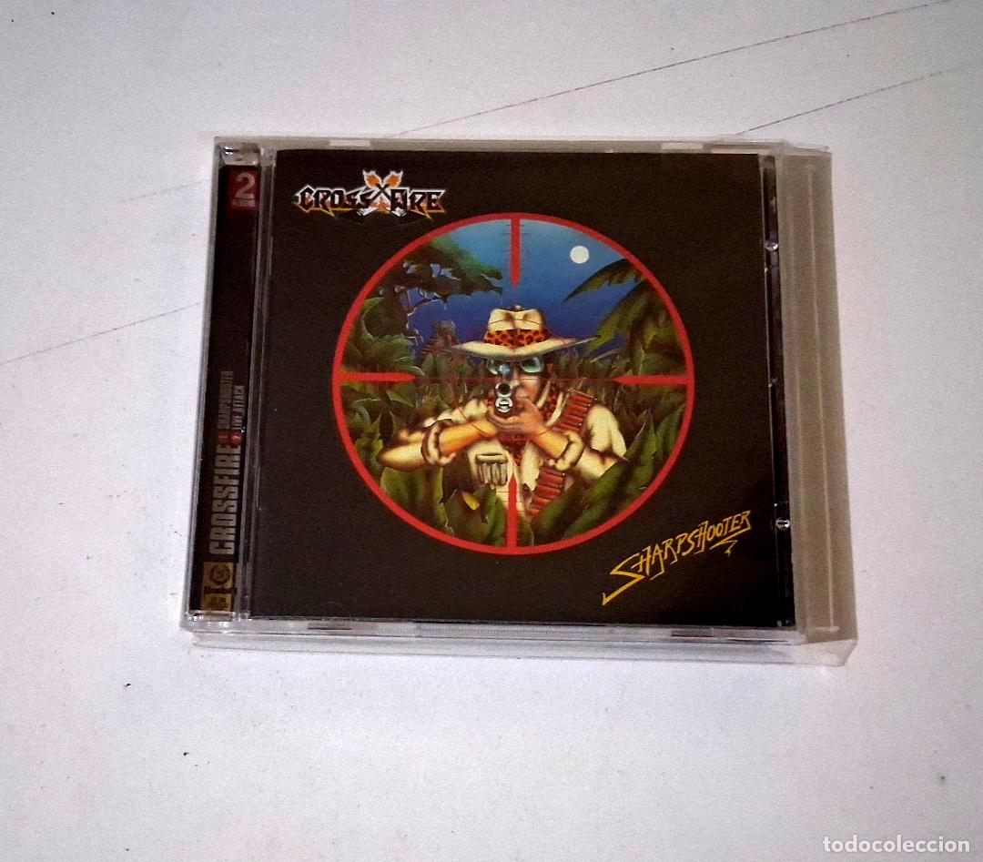 CDs de m&uacute;sica: CROSSFIRE &rdquo;SHARPSHOOTER / LIVE ATTACK&rdquo; CD 15 TRACKS COMO NUEVO - Foto 1