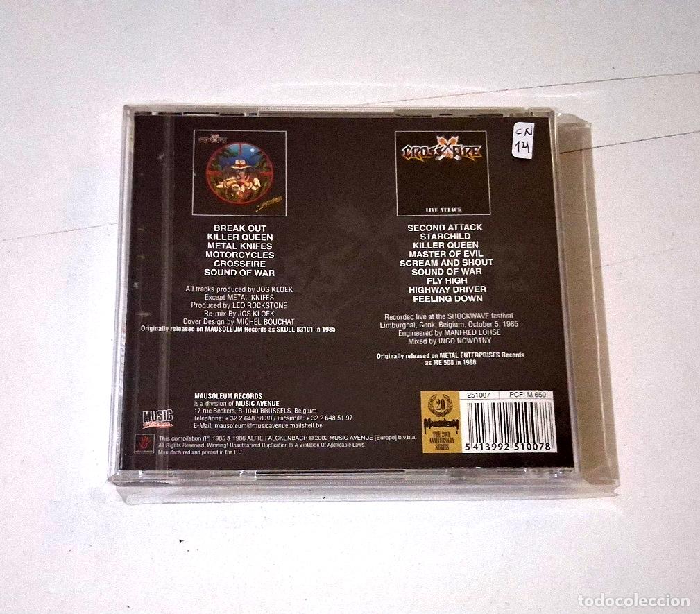 CDs de m&uacute;sica: CROSSFIRE &rdquo;SHARPSHOOTER / LIVE ATTACK&rdquo; CD 15 TRACKS COMO NUEVO - Foto 2