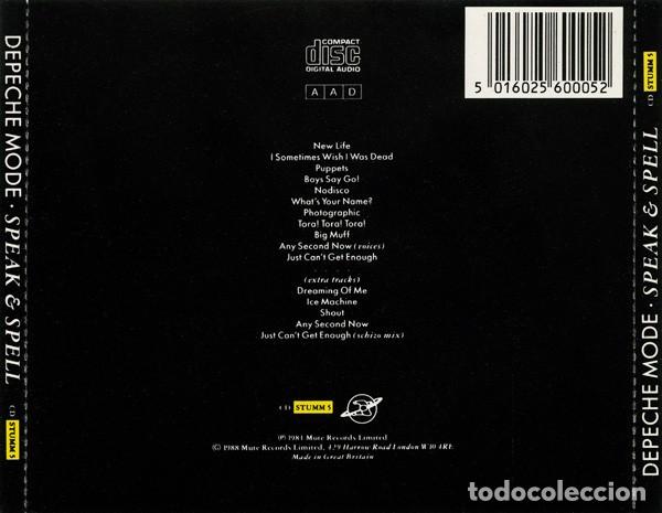 CDs de m&uacute;sica: CD Depeche Mode &lrm;&ndash; Speak & Spell, NIMBUS press - Foto 2