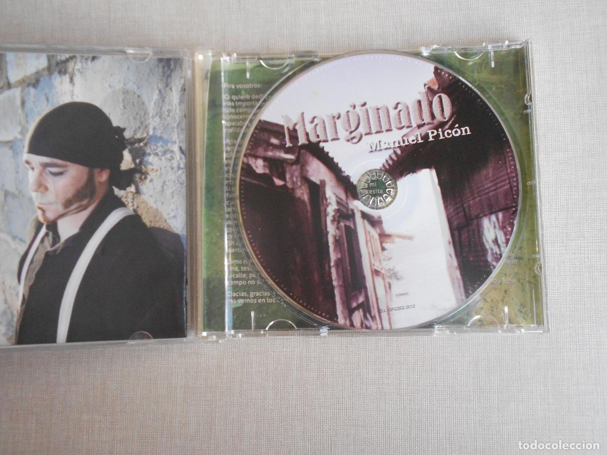 CDs de m&uacute;sica: MANUEL PICON - MARGINADO - CD -2012- 12 CANCIONES - Foto 2