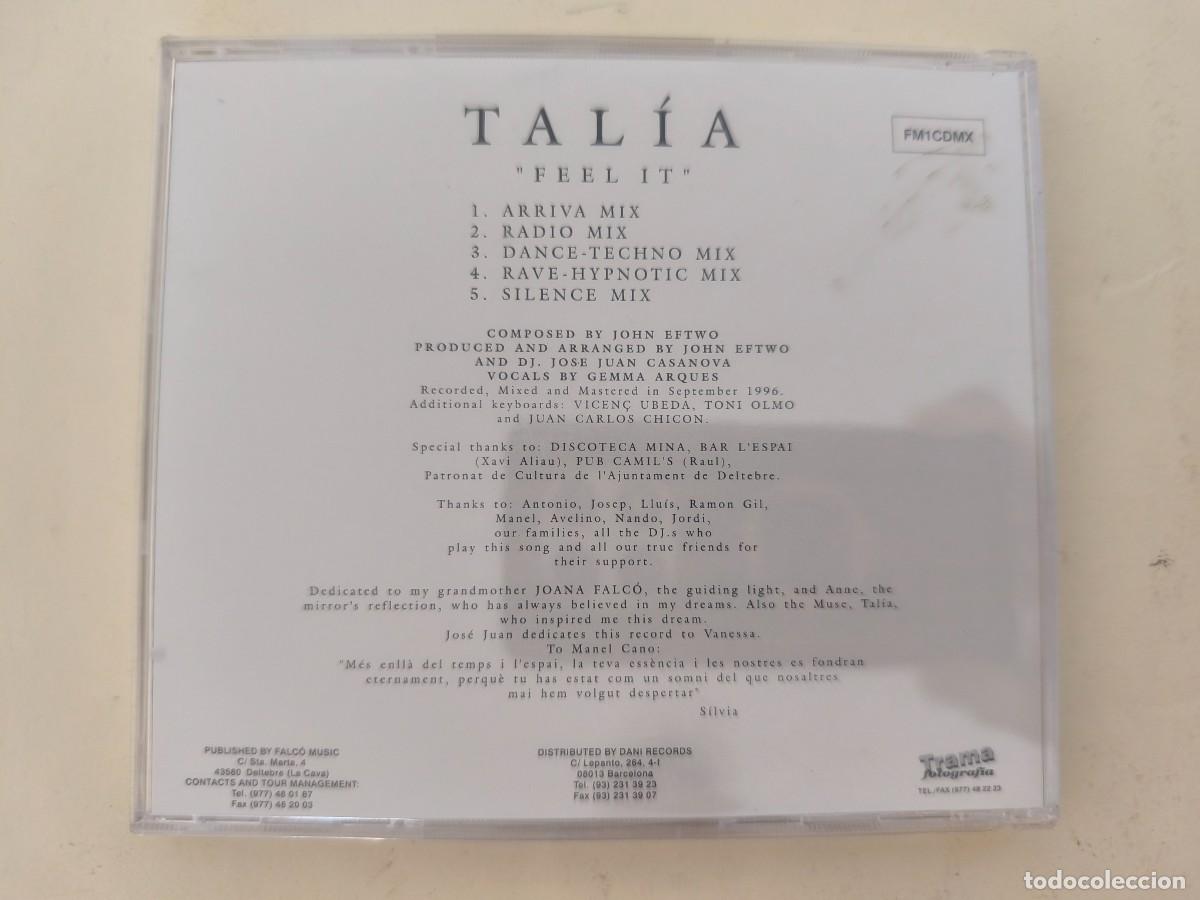 CDs de m&uacute;sica: Tal&iacute;a &lrm;&ndash; Feel It ....... - Foto 2