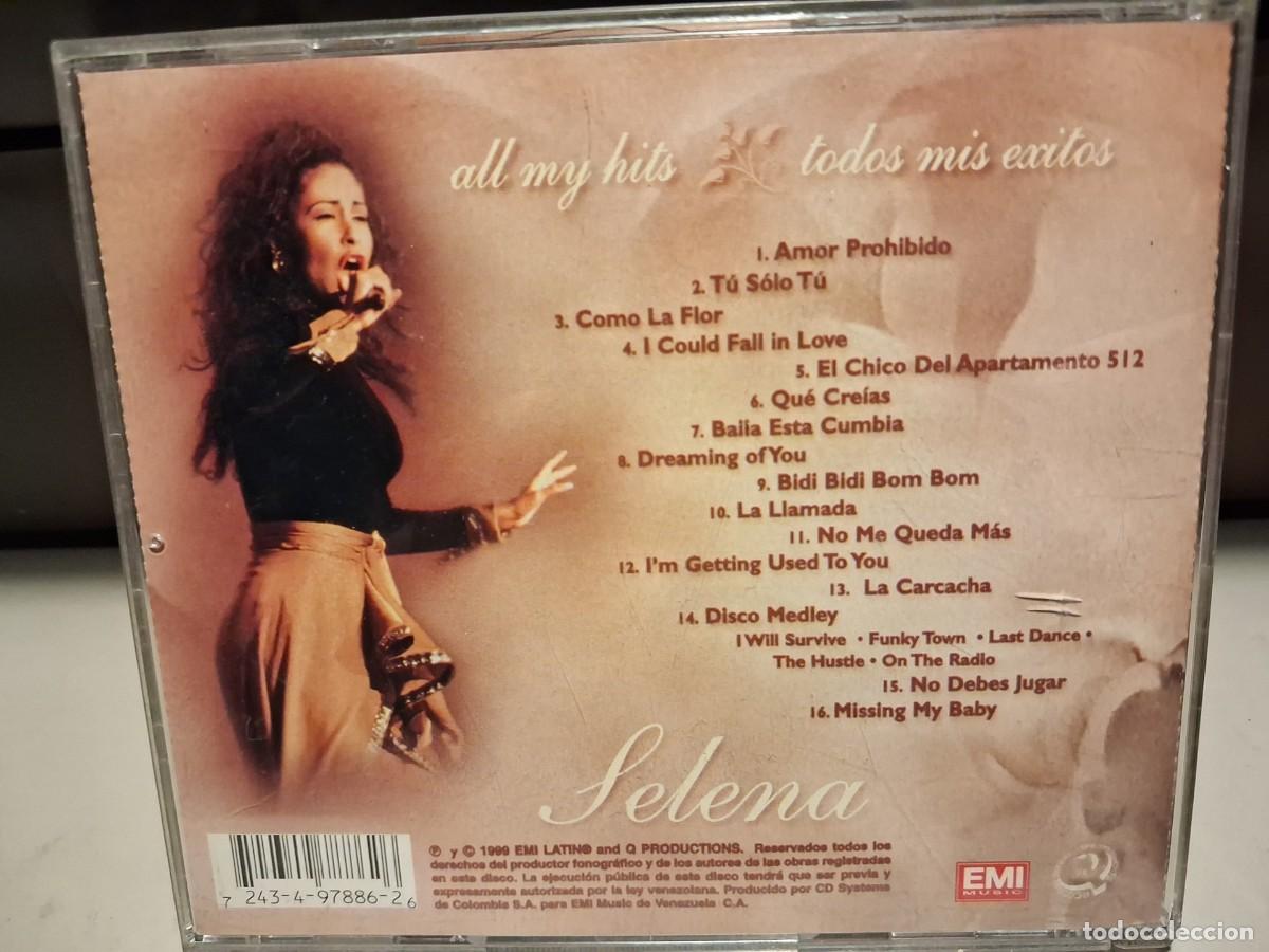 CDs de m&uacute;sica: CD SELENA : TODOS MIS EXITOS (EN ESPA&Ntilde;OL E INGLES) - Foto 2