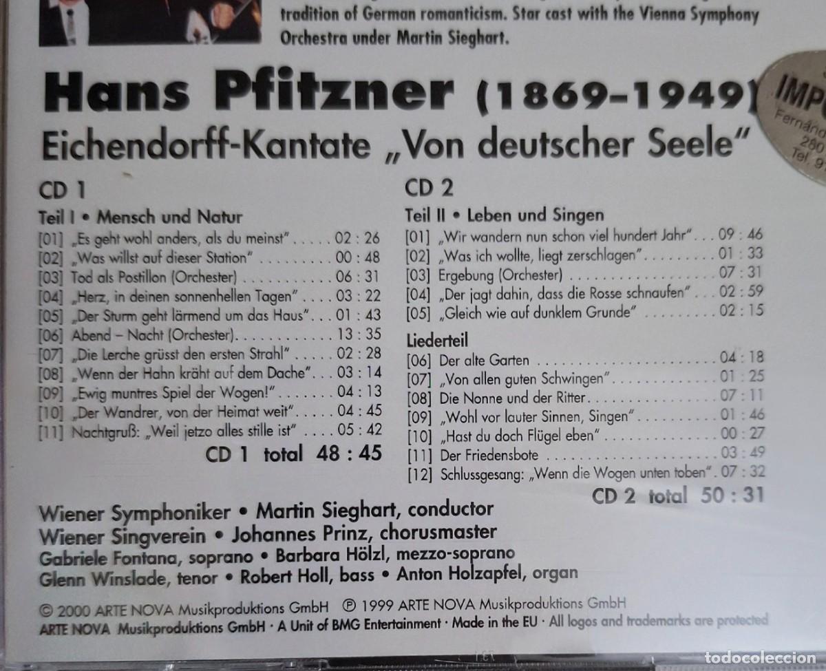 CDs de m&uacute;sica: HANS PFITZNER: EICHENDORFF-KANTATE &rdquo;VON DEUTSCHER SEELE&rdquo; / LIEDERTEIL - Foto 3