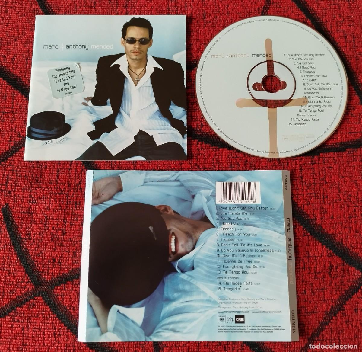 CDs de m&uacute;sica: MARC ANTHONY ** Mended ** CD 2002 - Foto 1