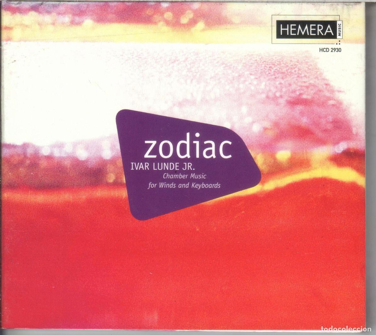 Music CDs: Ivar Lunde Jr: Zodiac. M&uacute;sica de c&aacute;mara para instrumentos de viento y teclados